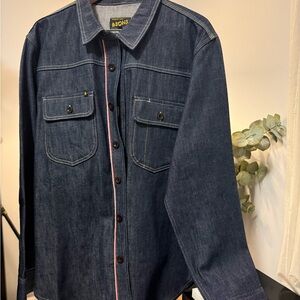 Denim Button-Up Shirt